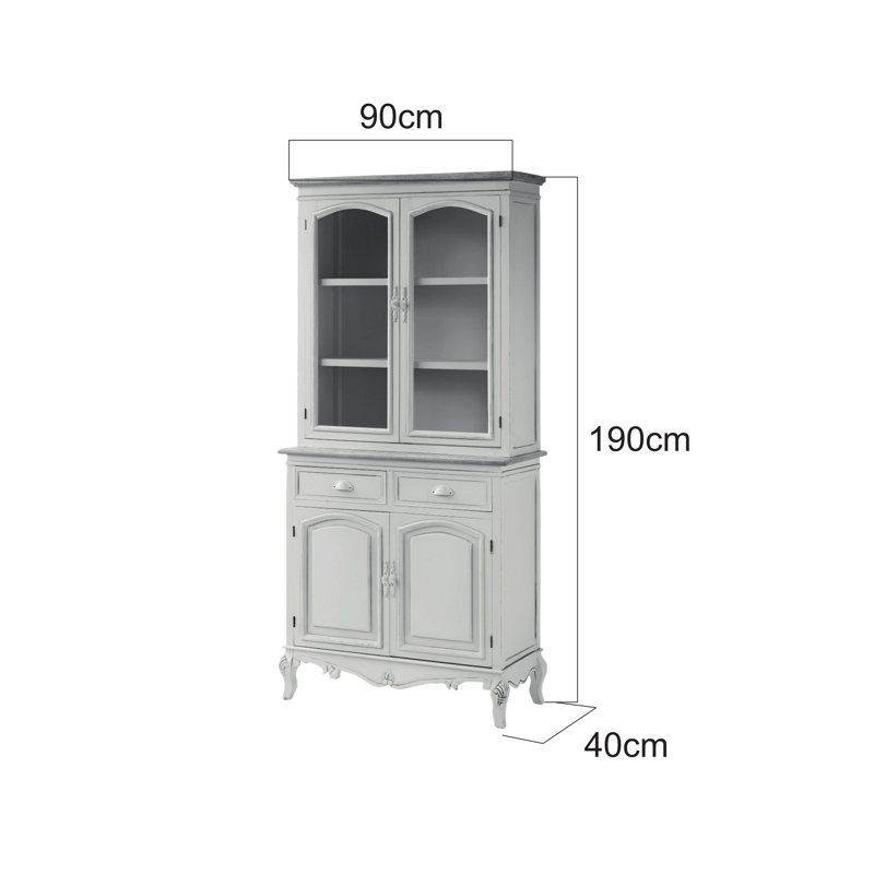 Circee Dining Hutch Welsh Dresser, White