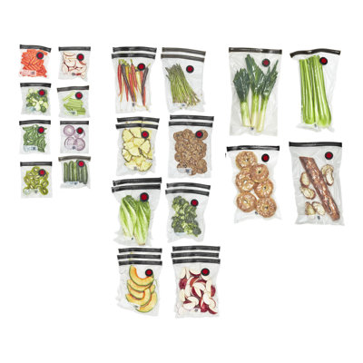 ZWILLING Fresh & Save 30-Pc Assorted Sizes Vacuum Sealer Bags, Reusable Sous Vide Bags