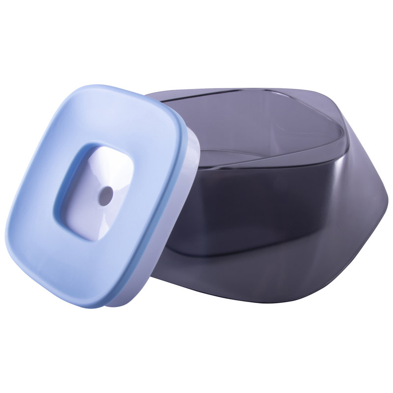 Bol d'eau potable anti-flaques pour animaux de compagnie «Hydritate» Pet Life, Bleu