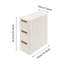 Chariot de rangement mobile à 3 tiroirs mince avec roulettes Chariot de rangement vertical étroit et moderne pour le bureau, la salle de classe, la cuisine, la cuisine et la salle de bain-522769656
