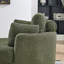 Fauteuil demi-tonneau pivotant avec repose-pieds Modern
