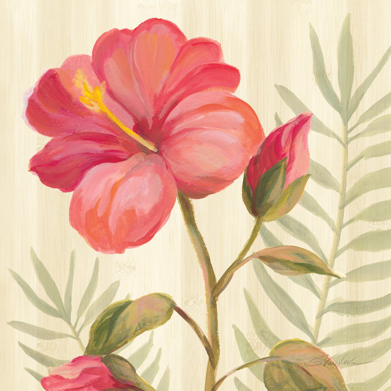 "Jardin tropical" par Silvia Vassileva, reproduction d'art sur toile tendue, H 30 po x l 30 po
