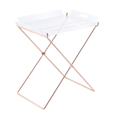 Clear Acrylic And Table With Versatile Design Tray Base For Dressing Room Furniture