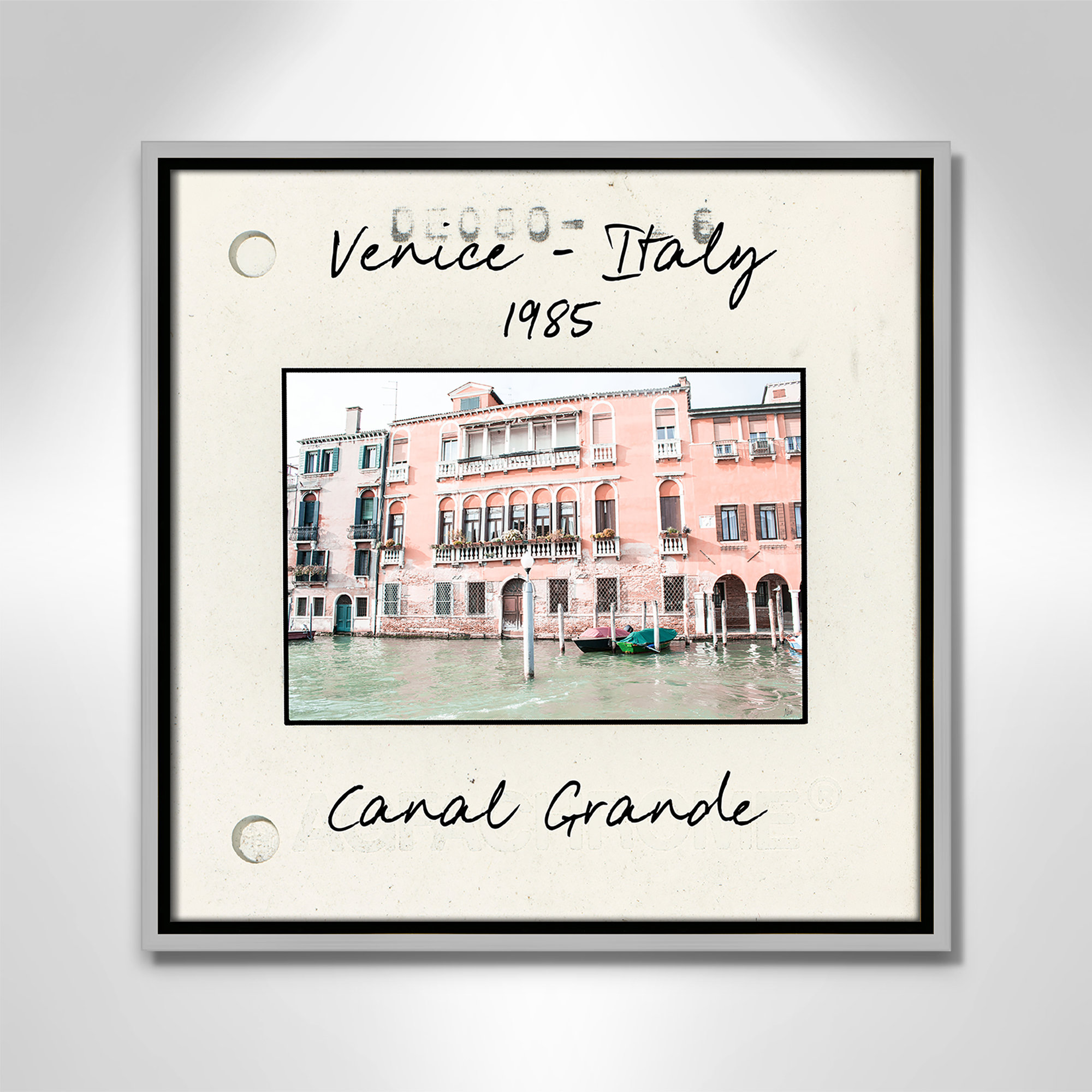Venice, Italy - Grand Canal Print by Nan, Silver Floater Framed Canvas, 17.5" H x 17.5" W x 2" D