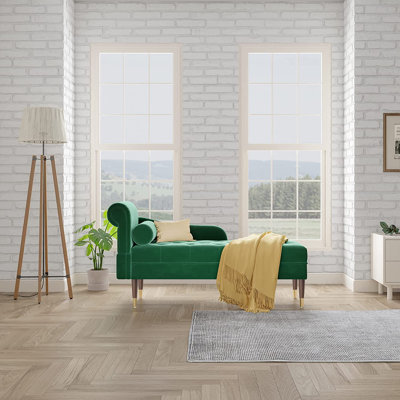 Hymes Velvet Chaise Lounge