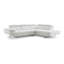 Canapé modulaire en cuir véritable faisant face à la droite de 111 po de largeur Carner-7295949