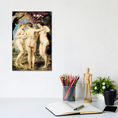 The Three Graces, C.1636-39 by Peter Paul Rubens - Wrapped Canvas Painting