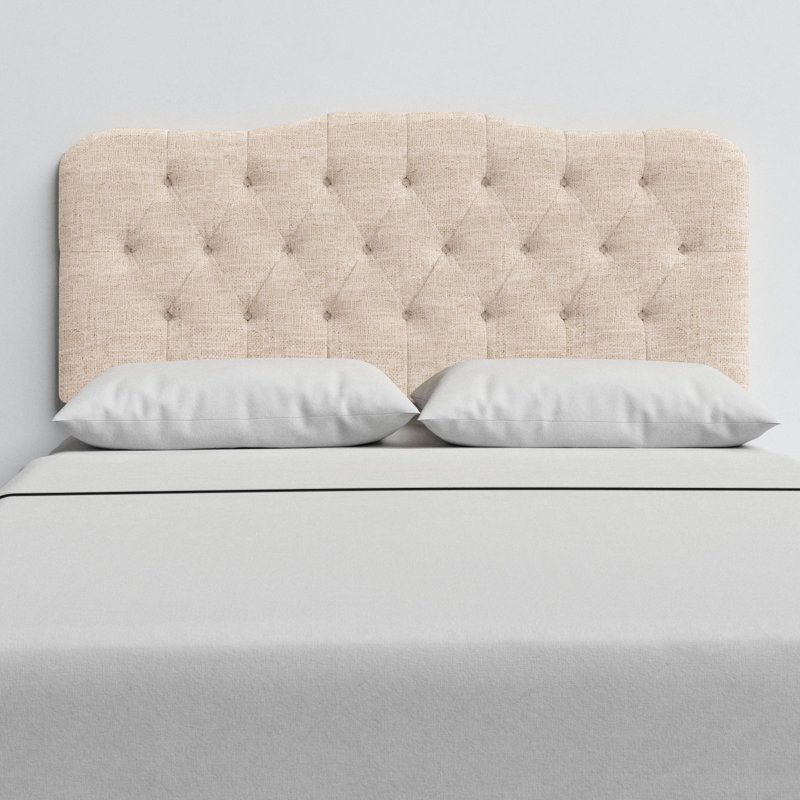 Rodan Upholstered Headboard, Queen, Classic Talc Linen
