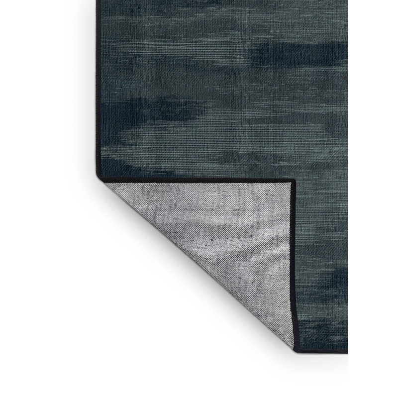 Tapis noir lavable à la machine, Carré 4 pi