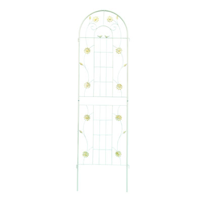 Treillis métallique de 71 po x 19,7 po, blanc crème antirouille, idéal pour les jardins, supporte les plantes grimpantes comme le jasmin, le concombre, facile à installer, paquet de 4 treillis de jardin de 71 po x 19,7 po, métal, lierre magnifique,