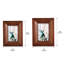 Cadre photo en bois massif, fini bois espresso, à poser ou à accrocher, pour photos 10x15 cm.-1096927626