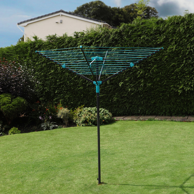 Plastic Rotary / Umbrella Clothesline, 112cm H x 12cm W x 12cm D