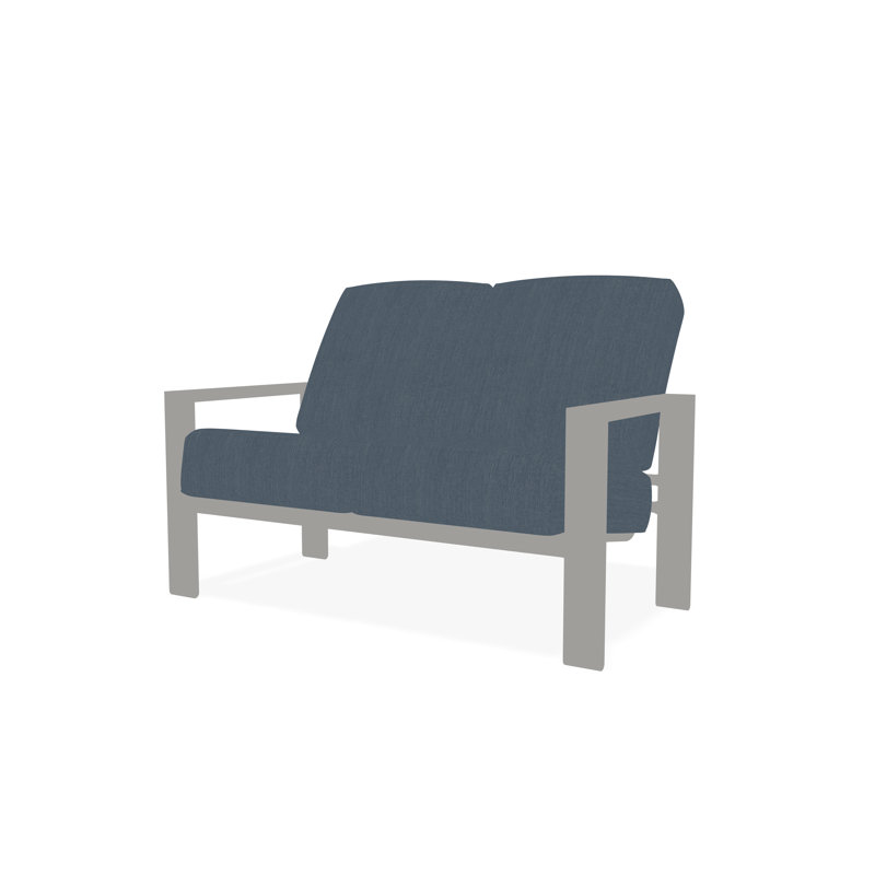 Causeuse Larssen, Toile brume, Neige