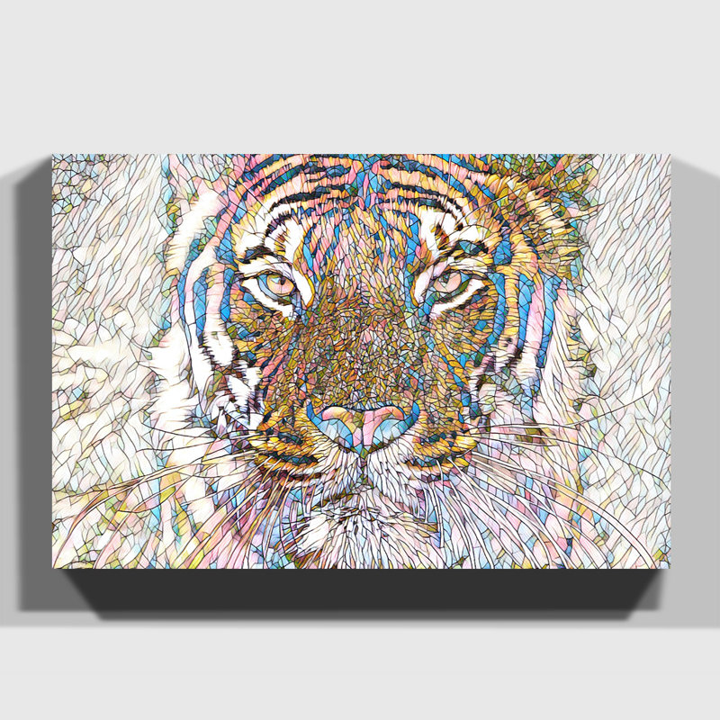 Tiger 8 - Wrapped Canvas, 40cm H x 60cm W