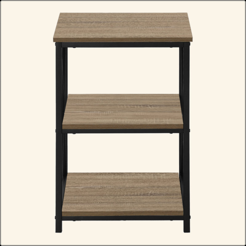 Table de chevet polyvalente en bois avec rangement et design décoratif, parfaite pour n'importe quelle pièce., Taupe
