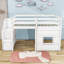 Lit mezzanine simple avec tablettes Jamarrian par Harriet Bee-1491827894
