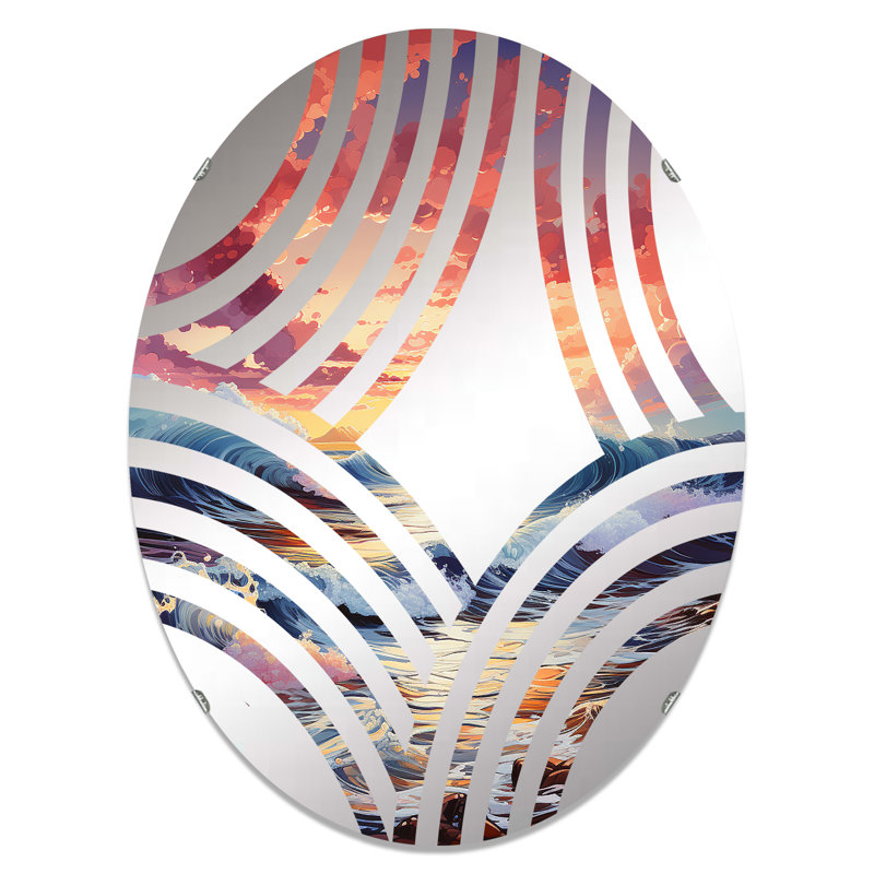 Miroir mural oval, 35,4 po x 23,6 po