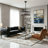 Modern 6-Light Dimmable Drum Crystal Chandelier