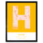 Hove England United Kingdom City Map - Single Picture Frame Typography