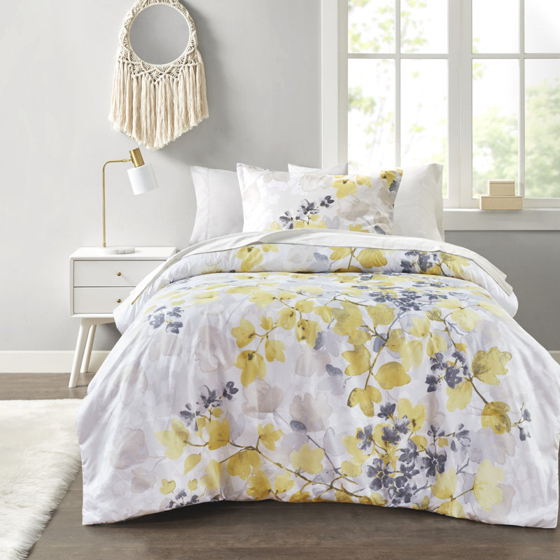 Édredon jaune ultra doux avec drap