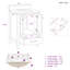Meuble-lavabo autoportant de 24 po avec comptoir en marbre-840267287-840267273