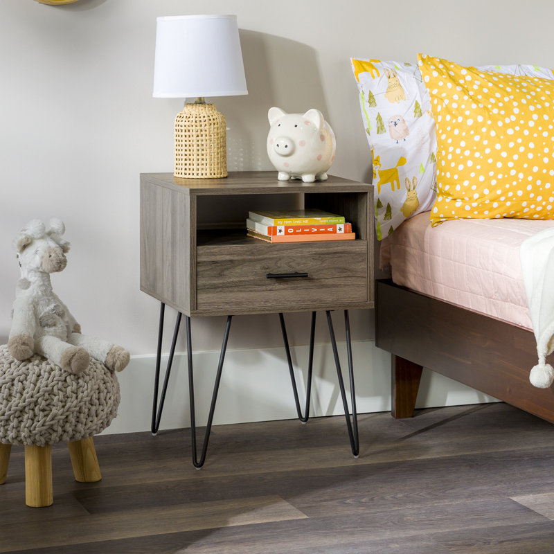 Amryis End Table, Slate Grey