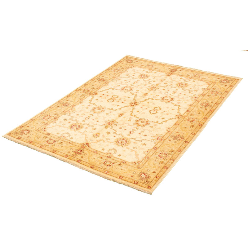 Tapis unique en laine noué à la main 5 pi 5 po x 7 pi 10 po nouvel âge Gurshawn