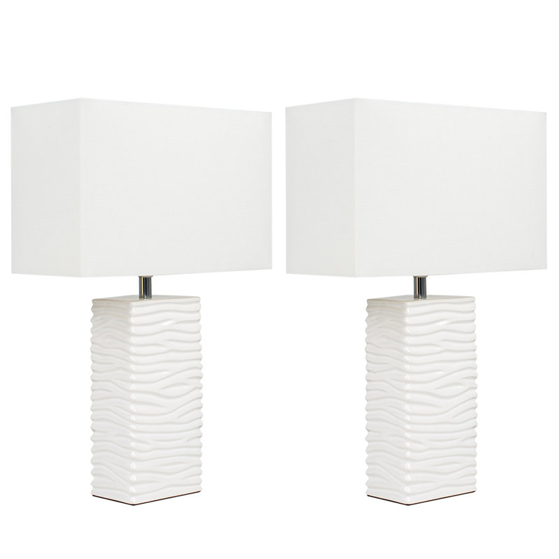 Rayburn Ceramic Standard Table Lamp, White