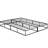 King Mattress Base, Black Metal Frame, Textured Fabric, 12 Slat Support, 700Lbs Weight Capacity, Simple Assembly Foundation - In With 8.5" High, Easy Manual, Bedroom Element-766352402