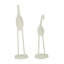 Ensemble de sculpture en métal blanc
