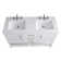 Vicini 54" Double Bathroom Vanity Set