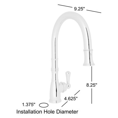 Georgian Era Pull-Down Kitchen Faucet