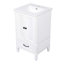 Meuble-lavabo de 20 po avec lavabo, armoire de salle de bain avec deux portes, butoir de porte magnétique et patins réglables, tiroir