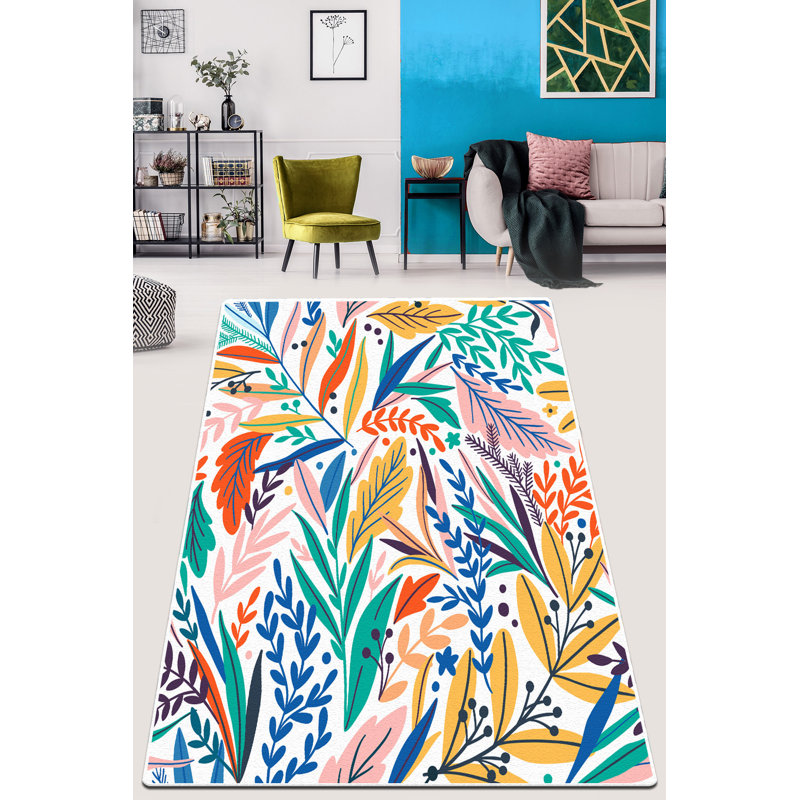 High-Quality Hall Carpet, 31.5 x 39.4 inches | 100% Polyester, Total Thickness: 0.39 inches | Antibacterial, Non-Slip Underside, Machine Washable | Perfect for Living Room & Entryway Décor