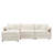 103.5" Chenille Modular Sectional Sofa With Deep And Wide Seat,L Shaped Cloud Couch Set With Double Cushions,4 Seat Sofa With Movable Ottoman,Oversized Indoor Furniture For Living Room-480796620-501914874
