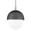 Nyack - 1 Light Small Pendant - Aged Brass/Black Finish