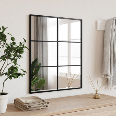 Mikayia Rectangular Metal Wall Mirror