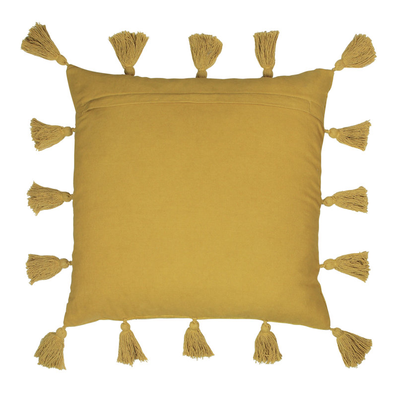 Square Throw Pillow Cover, Ochre
