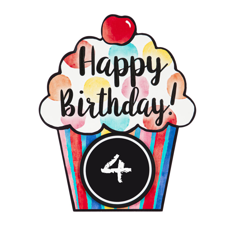 Plaque décorative Hafren «Happy Birthday»