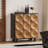 Retro Walnut Solid Wood Accent Cabinet
