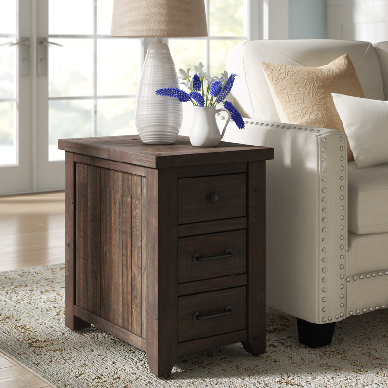 Table de bout Karley, Marron foncé