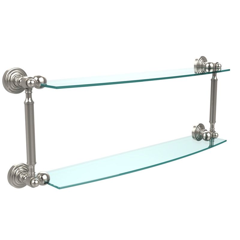 Étagère murale Beresford, l 28 po x H 8,5 po, Nickel poli