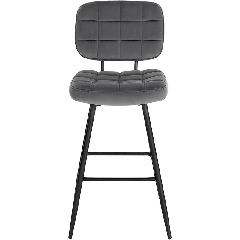 Aithley Upholstered Counter Stool, 1, Dark Grey
