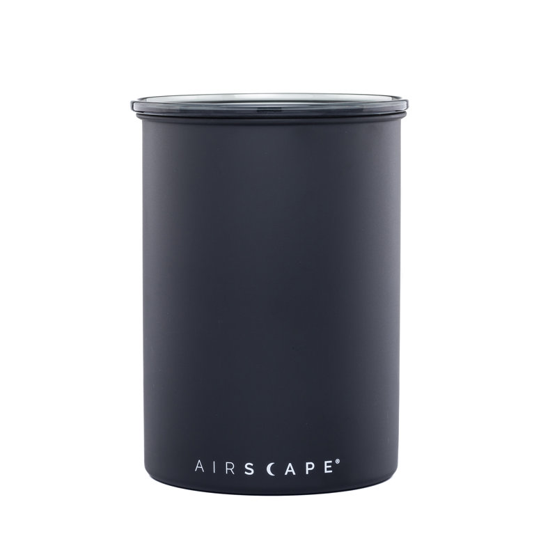 Matte Black Stainless Steel 4" Food Storage Canister