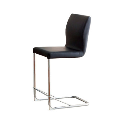 Chaise à hauteur de comptoir contemporaine Lodge II avec unité centrale noire