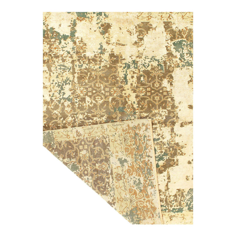 Abstract Area Rug in Green