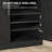 62"×31"×16" Wood Sideboard Cabinet with Adjustable Shelves-2010826291