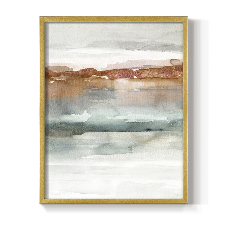 «Cinnabar Sundown», reproduction encadrée - bois massif, H 15 po x l 12 po, Doré