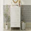 Meuble-lavabo moderne 36 po avec cadre en pin massif, 1 porte à fermeture douce et 3 tiroirs, armoire de rangement moderne-111831910-111831909