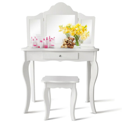 Demoss Kids Vanity Set with Mirror